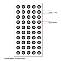 1000 Pcs/20 Sheets 3D Scanning Marker ID 6mm OD 10mm High Reflection Strong Adhesion 3D Tracking Dot Reference Point Marker