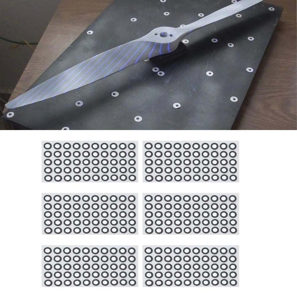 1000 Pcs/20 Sheets 3D Scanning Marker ID 6mm OD 10mm High Reflection Strong Adhesion 3D Tracking Dot Reference Point Marker