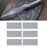 1000 Pcs/20 Sheets 3D Scanning Marker ID 6mm OD 10mm High Reflection Strong Adhesion 3D Tracking Dot Reference Point Marker