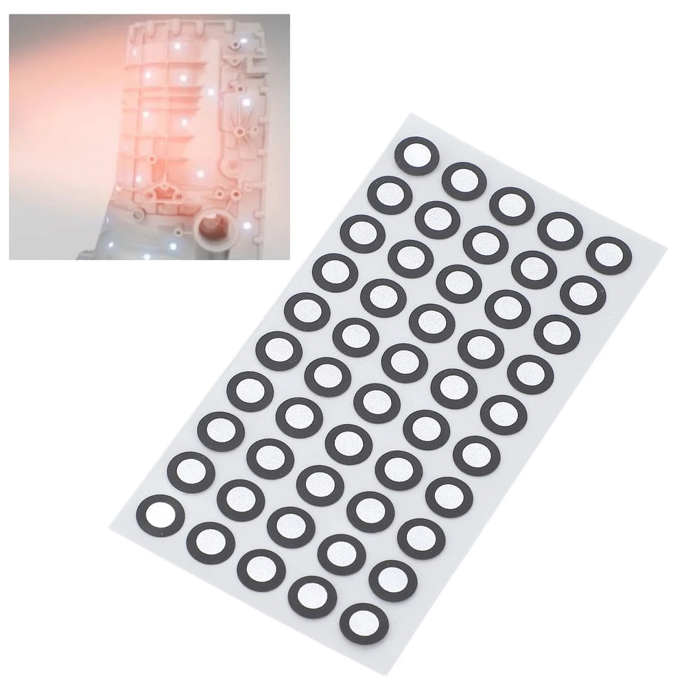 1000 Pcs/20 Sheets 3D Scanning Marker ID 6mm OD 10mm High Reflection Strong Adhesion 3D Tracking Dot Reference Point Marker
