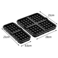 Air Fryer Silicone Biscuit Mold Set Square Waffle Model Non-stick Baking Tray Compatible For Pancakes Baking Accessories