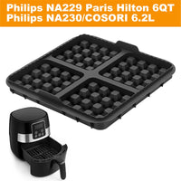 Air Fryer Silicone Biscuit Mold Set Square Waffle Model Non-stick Baking Tray Compatible For Pancakes Baking Accessories