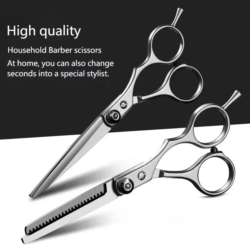 Professional Hairdressing Haircut Scissors 6 Inch Barber Shop Hairdresser's Cutting Thinning Tools High Quality Salon Set