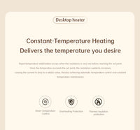 Desktop Heater Electric Heater Hot Air Blower Portable Heater Mini Energy Saving for Office Room Dormitory Home Appliance Warmer