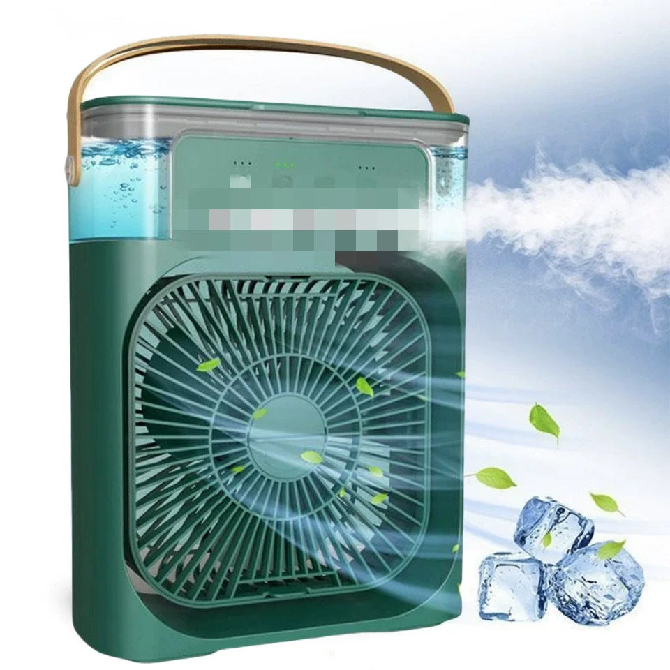 Modern Home Small Air Cooler 3 Speed Fan Air Conditioner Portable Humidifier Fan Portable LED Night Lights for Office