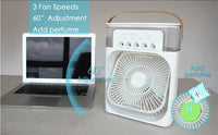 Modern Home Small Air Cooler 3 Speed Fan Air Conditioner Portable Humidifier Fan Portable LED Night Lights for Office