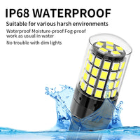2pcs 1156 P21W BA15S PY21W BAU15S 1157 BAY15D P21/5W 7440 W21W 7443 2835 54SMD LED Bulb 12V Turn Signal Light Brake Reverse Lamp