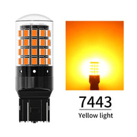 2pcs 1156 P21W BA15S PY21W BAU15S 1157 BAY15D P21/5W 7440 W21W 7443 2835 54SMD LED Bulb 12V Turn Signal Light Brake Reverse Lamp