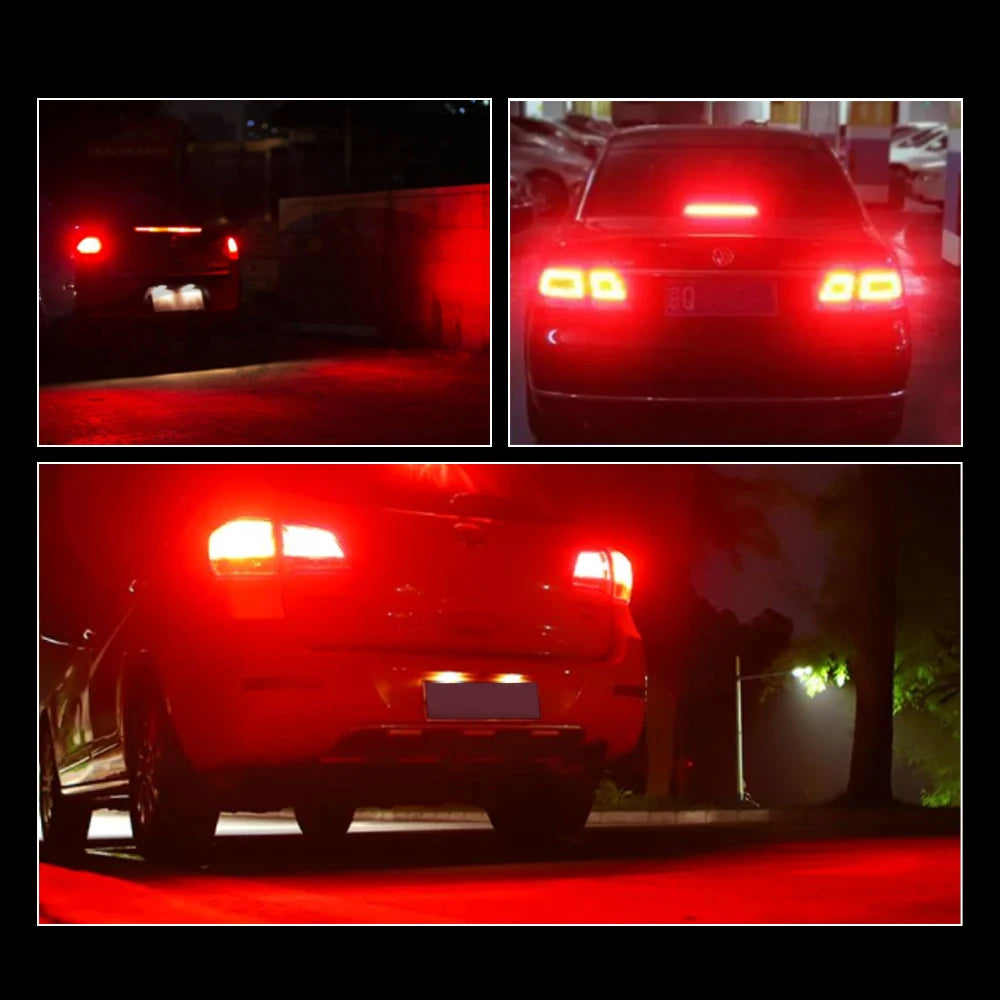 2pcs 1156 P21W BA15S PY21W BAU15S 1157 BAY15D P21/5W 7440 W21W 7443 2835 54SMD LED Bulb 12V Turn Signal Light Brake Reverse Lamp