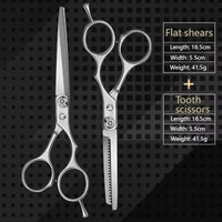 Professional Hairdressing Haircut Scissors 6 Inch Barber Shop Hairdresser's Cutting Thinning Tools High Quality Salon Set