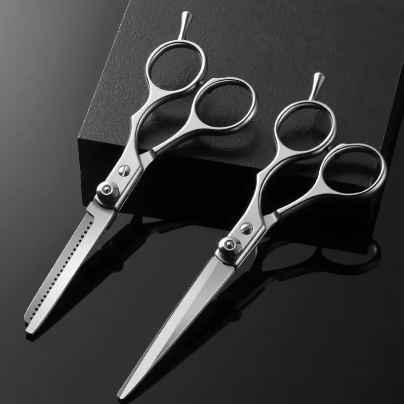 Professional Hairdressing Haircut Scissors 6 Inch Barber Shop Hairdresser's Cutting Thinning Tools High Quality Salon Set
