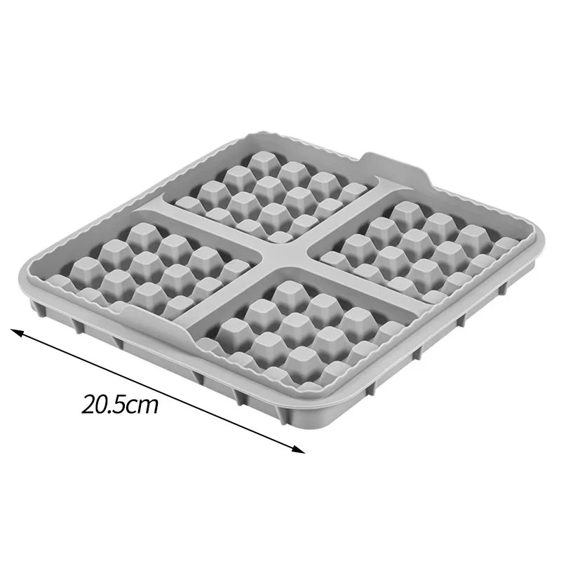 Air Fryer Silicone Biscuit Mold Set Square Waffle Model Non-stick Baking Tray Compatible For Pancakes Baking Accessories