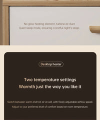 Desktop Heater Electric Heater Hot Air Blower Portable Heater Mini Energy Saving for Office Room Dormitory Home Appliance Warmer
