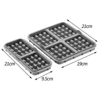 Air Fryer Silicone Biscuit Mold Set Square Waffle Model Non-stick Baking Tray Compatible For Pancakes Baking Accessories