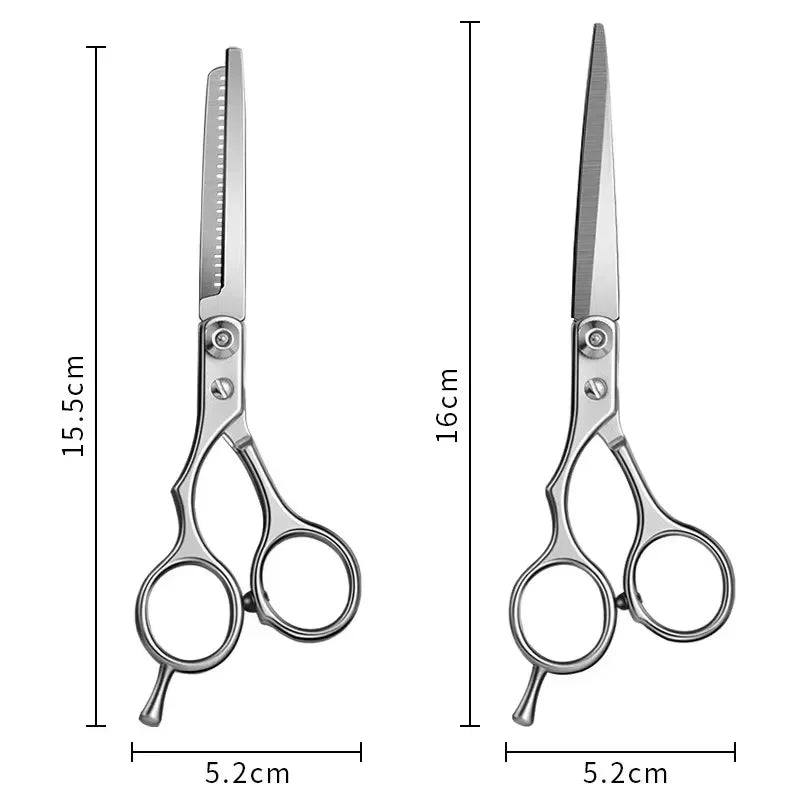 Professional Hairdressing Haircut Scissors 6 Inch Barber Shop Hairdresser's Cutting Thinning Tools High Quality Salon Set