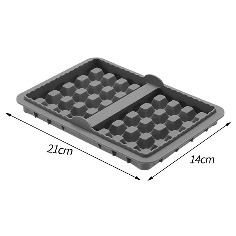 Air Fryer Silicone Biscuit Mold Set Square Waffle Model Non-stick Baking Tray Compatible For Pancakes Baking Accessories